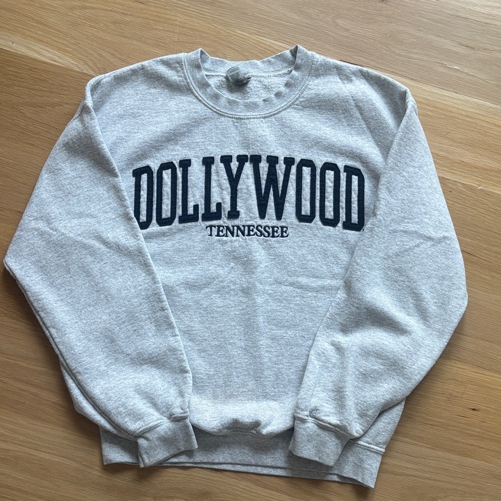 Dollywood Grey Crewneck Sweater